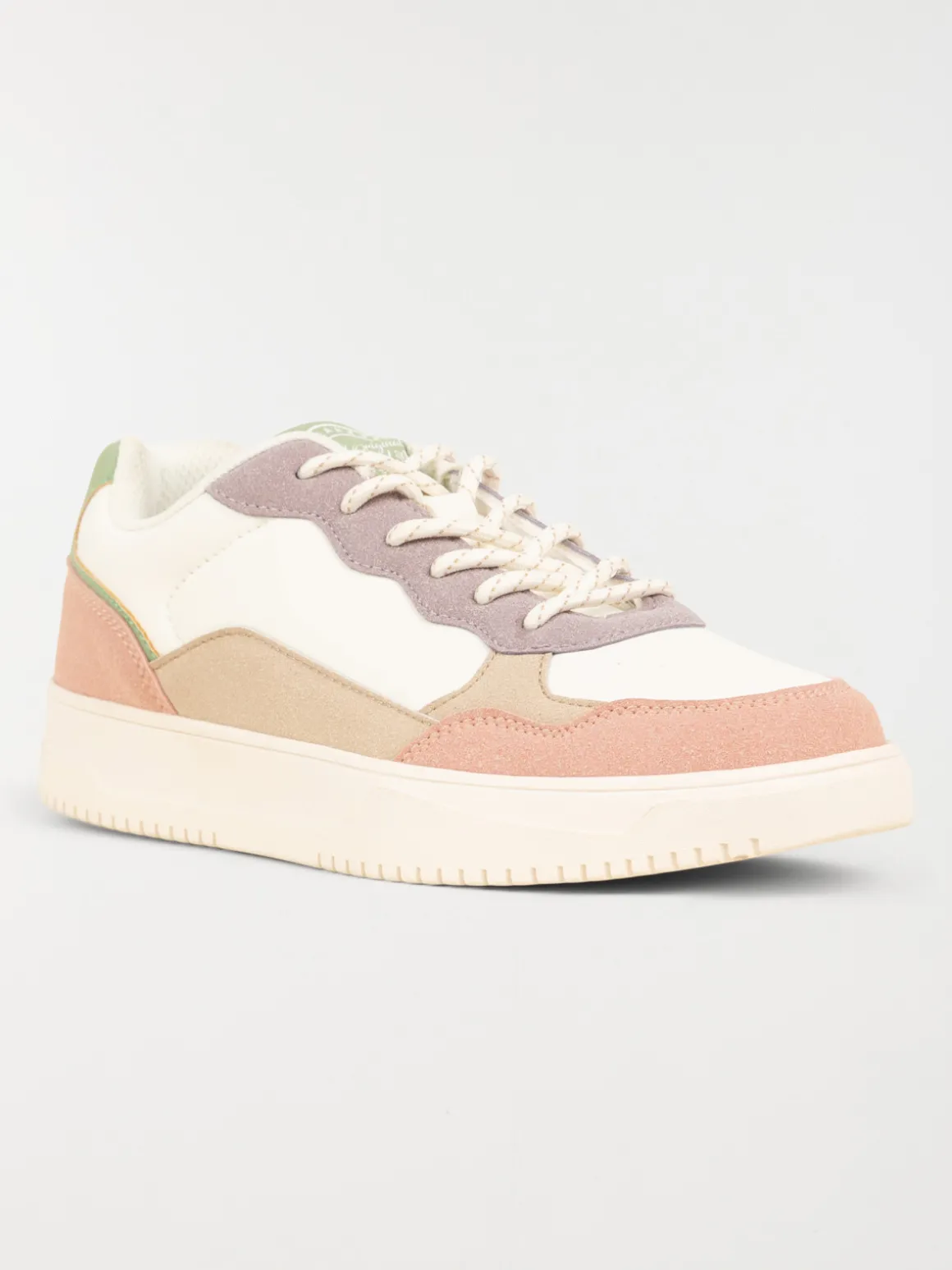 Basket multicolore à lacet femme (36-41)