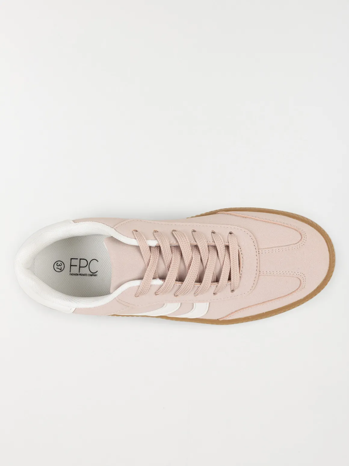 Basket rose bande blanche femme (36-41)