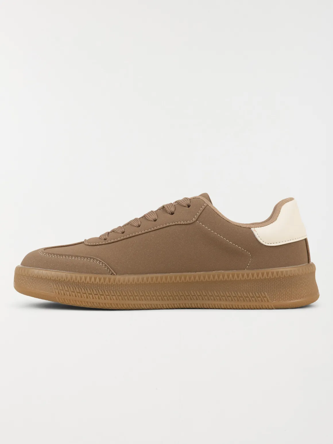 Basket taupe bande blanche femme (36-41)