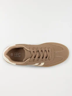 Basket taupe bande blanche femme (36-41)