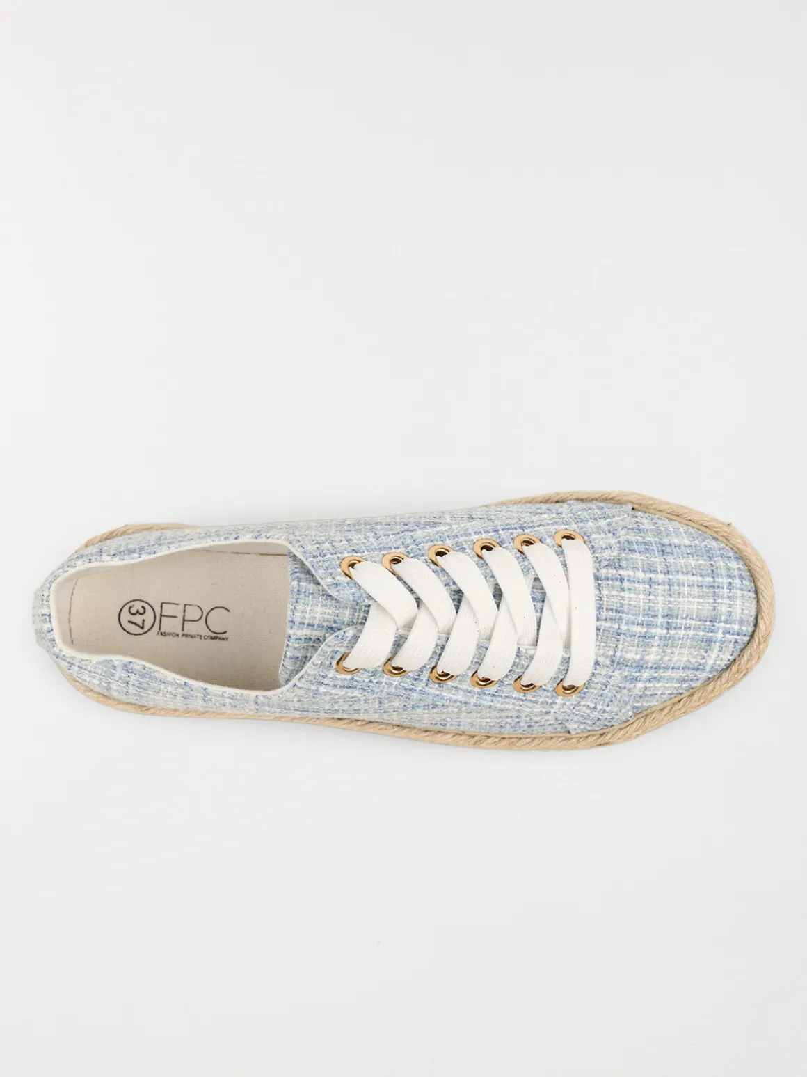 Basket toile compensée femme (36-41)