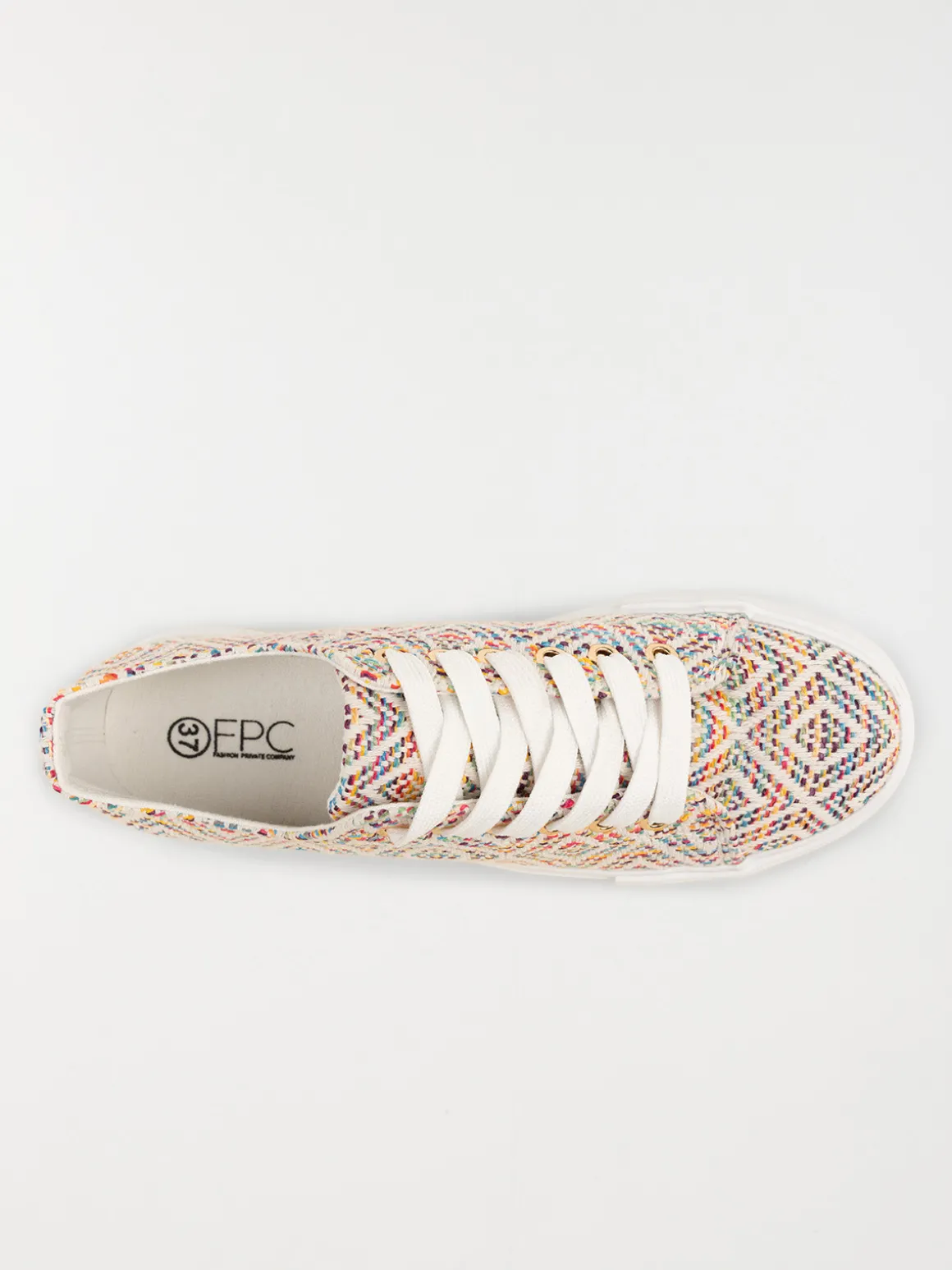 Basket toile multicolore femme (36-41)