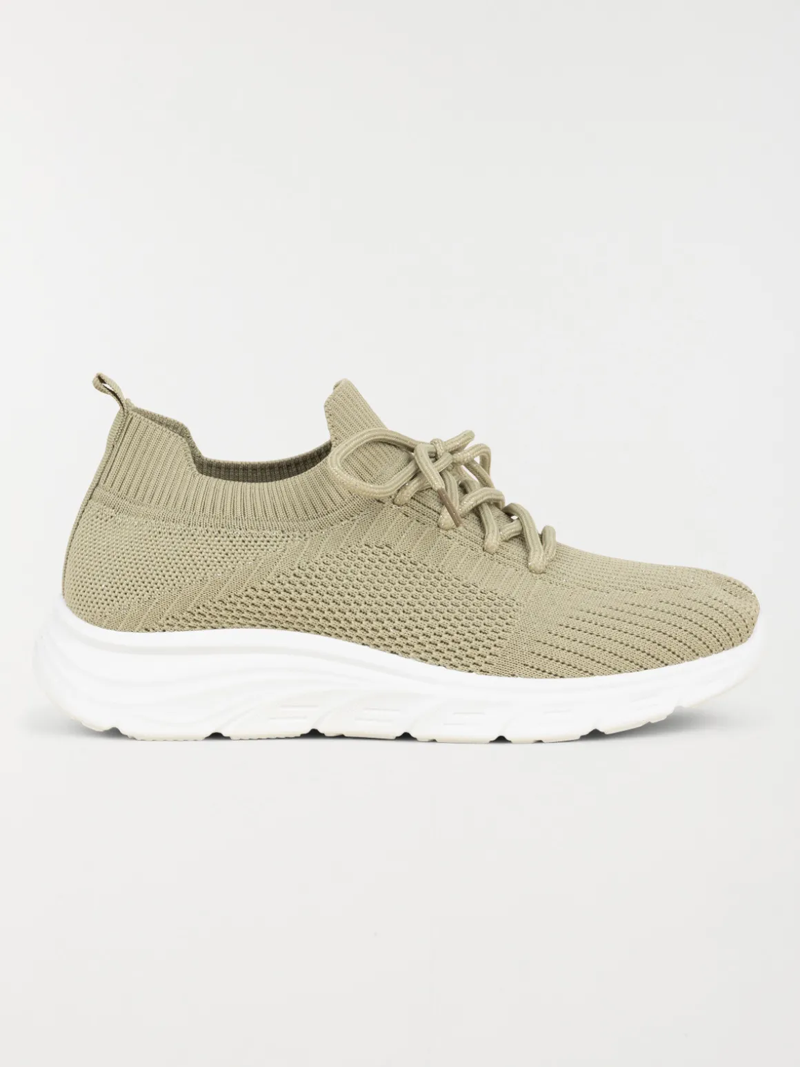 Baskets à lacets femme vert (36-41)