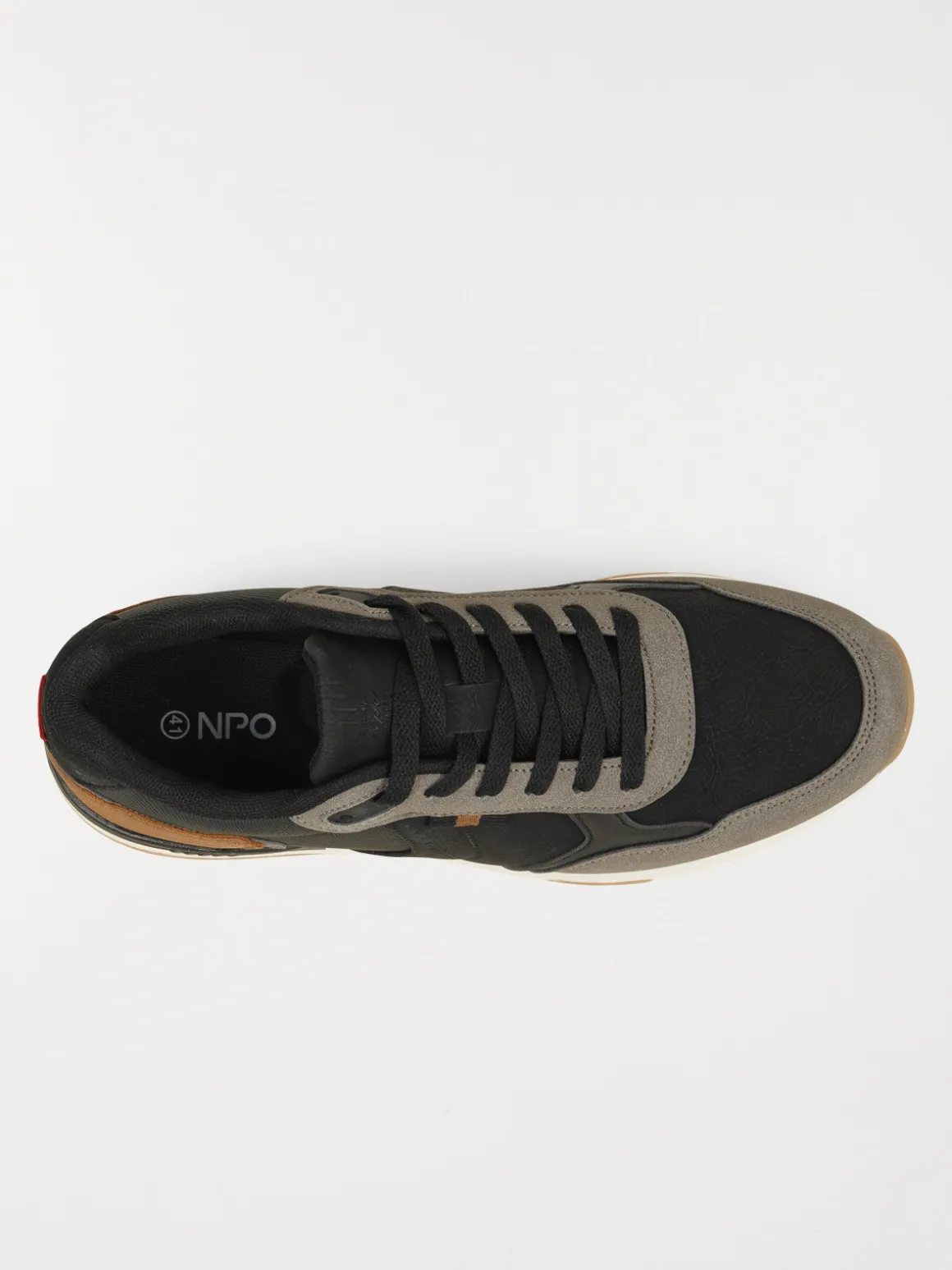 Baskets à lacets homme noir (41-46)