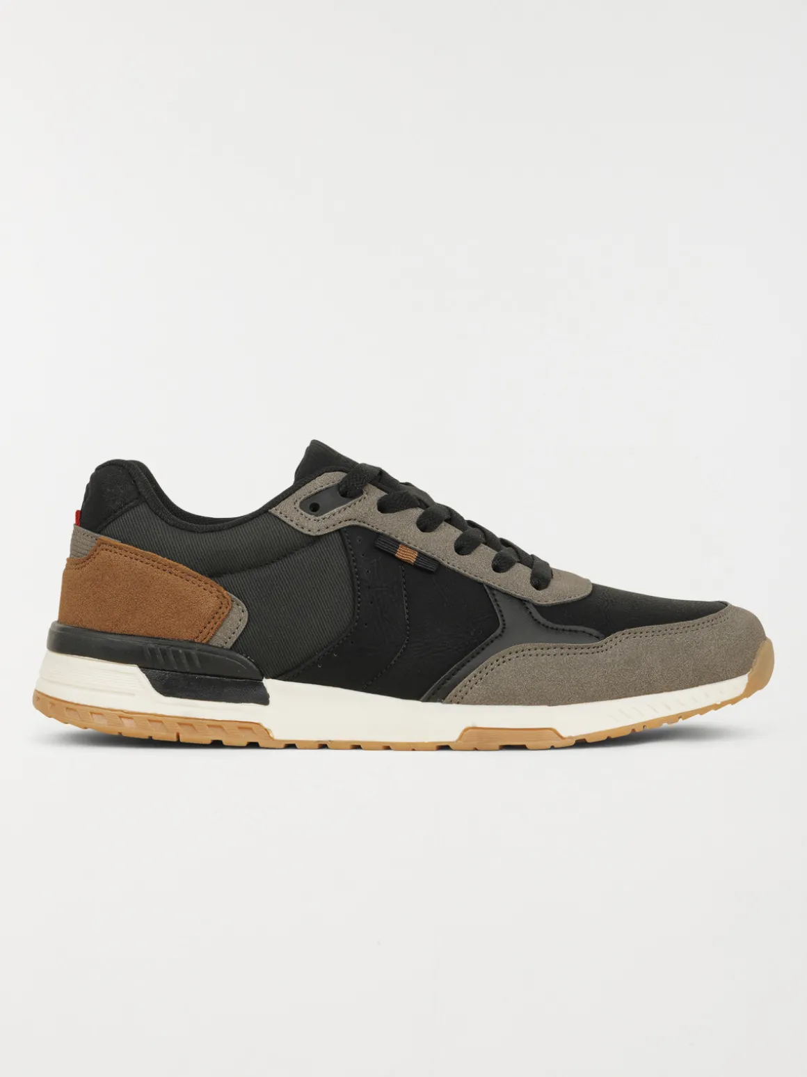 Baskets à lacets homme noir (41-46)