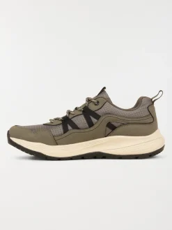 Baskets à lacets kaki homme (41-46)