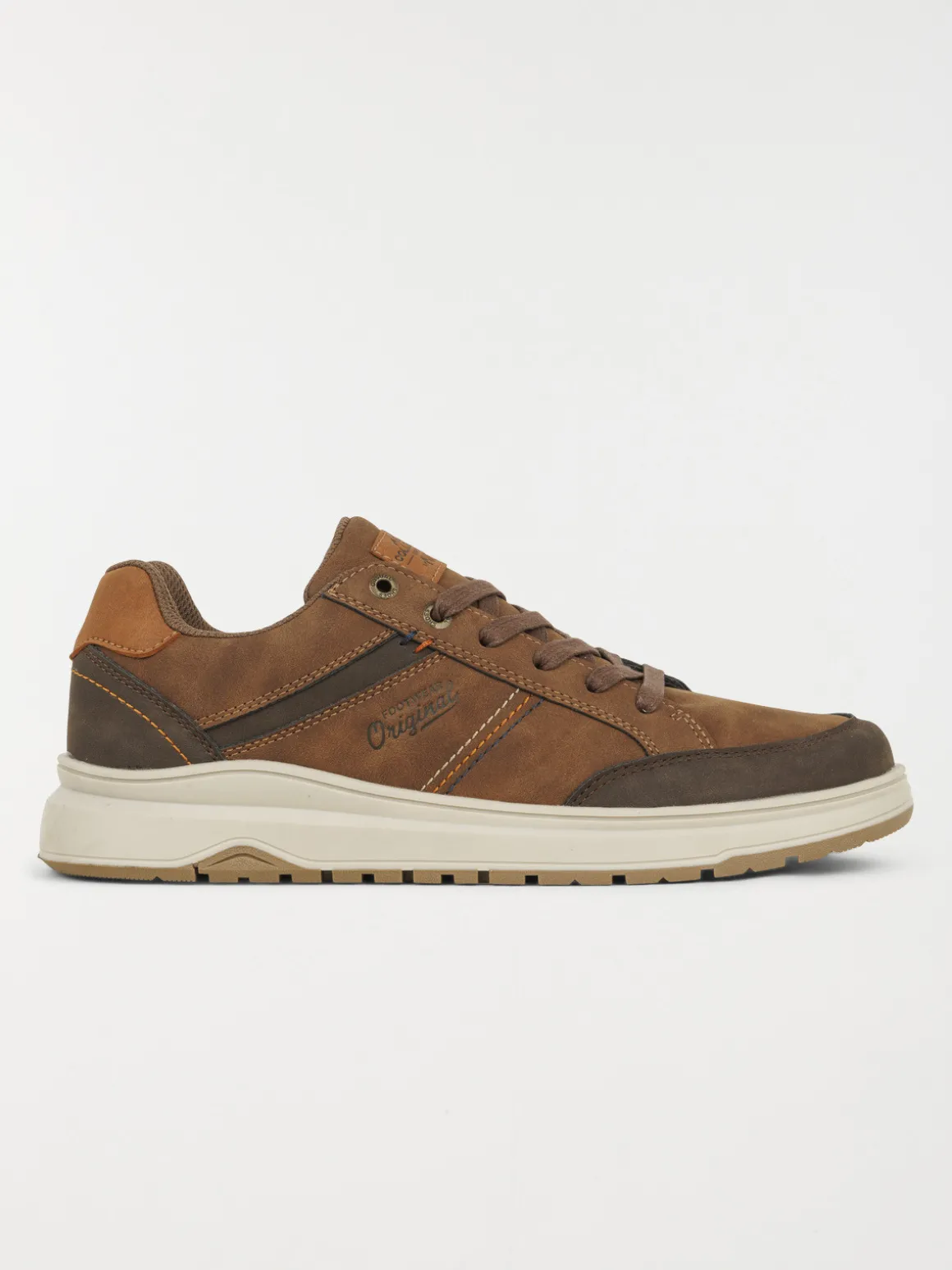 Baskets à lacets marrons homme (40-46)