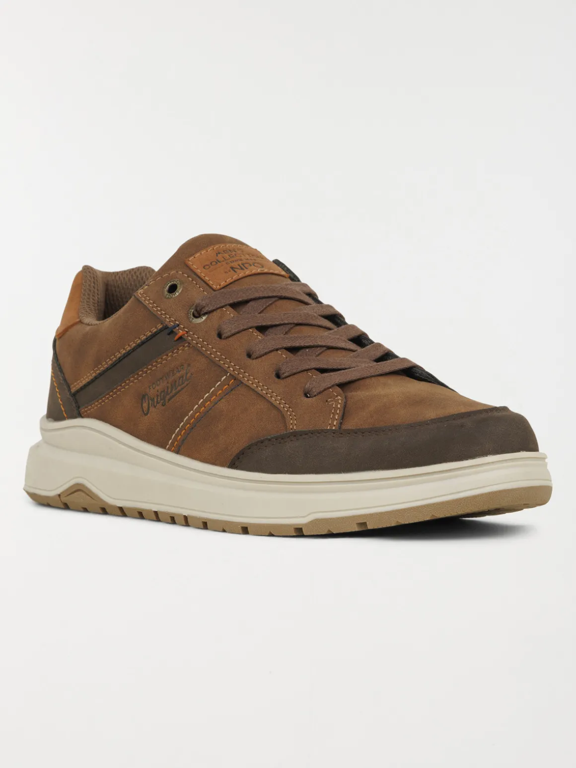 Baskets à lacets marrons homme (40-46)