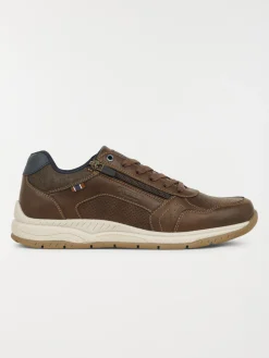 Baskets à lacets marrons homme (40-45)