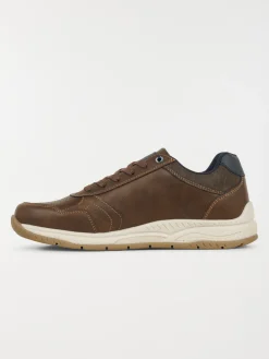 Baskets à lacets marrons homme (40-45)