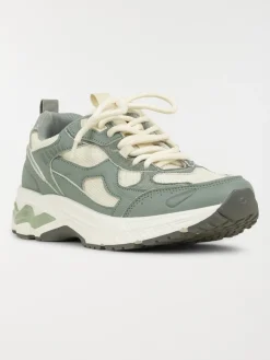 Baskets à lacets vertes femme (36-41)