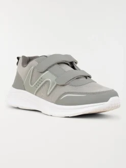 Baskets à scratchs grises homme (40-46)