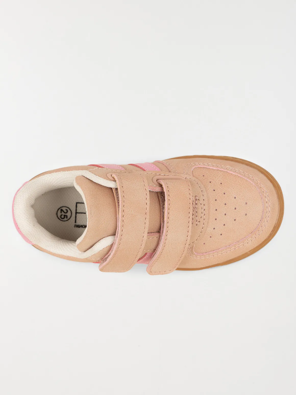 Baskets bandes roses fille (24-30)