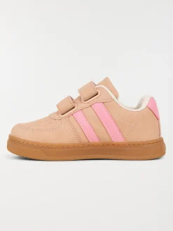 Baskets bandes roses fille (24-30)