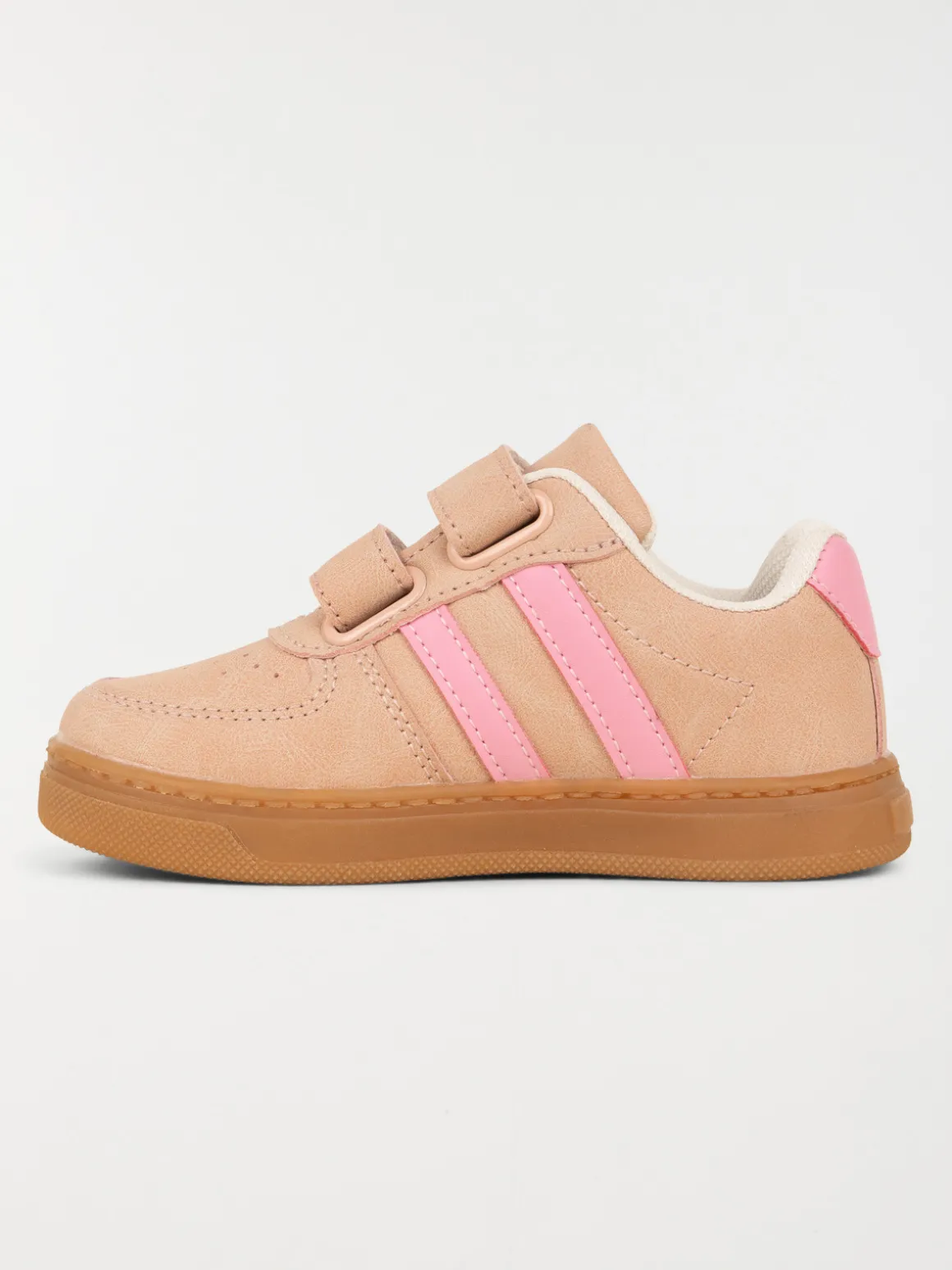 Baskets bandes roses fille (24-30)