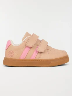 Baskets bandes roses fille (24-30)