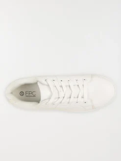 Baskets basses blanches femme (36-42)