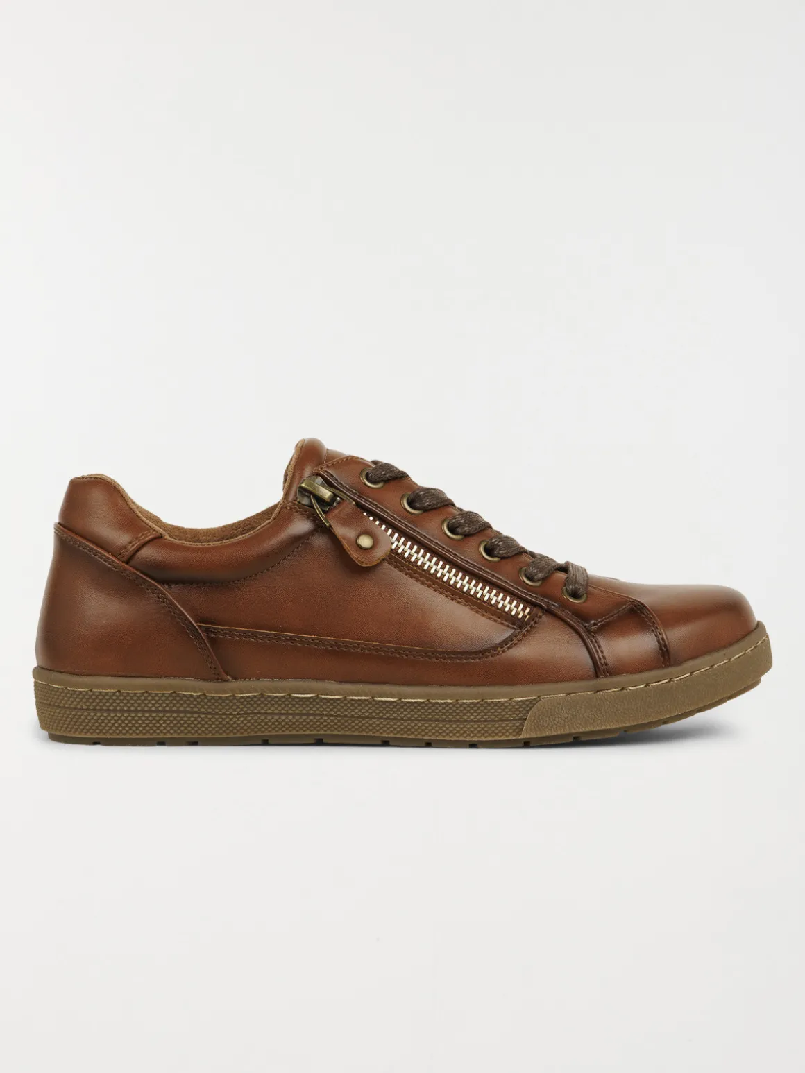 Baskets basses femme marron (36-41)