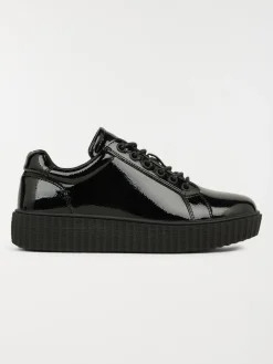 Baskets basses vernies femme (36-41)