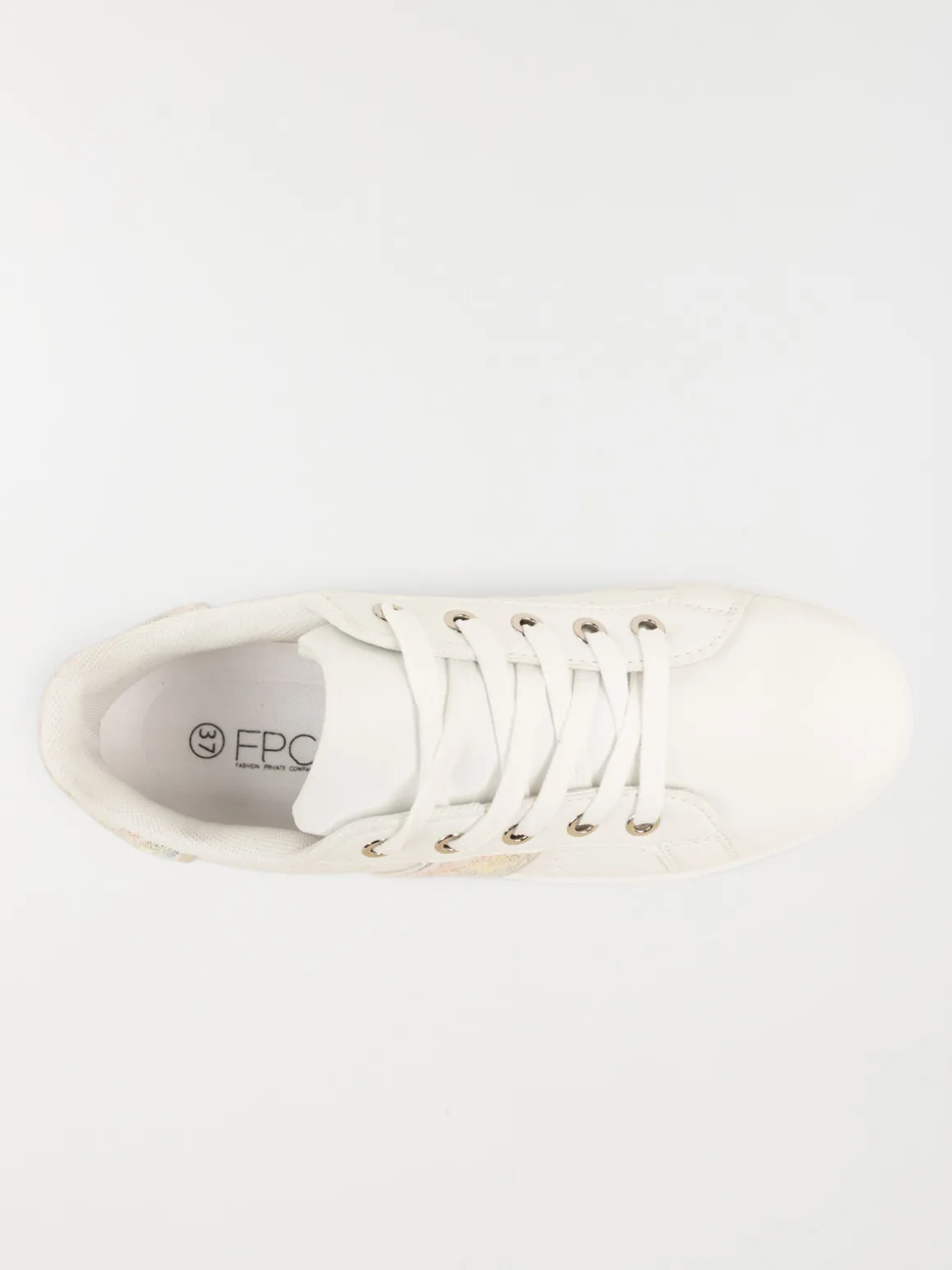Baskets blanches basses femme (37-42)