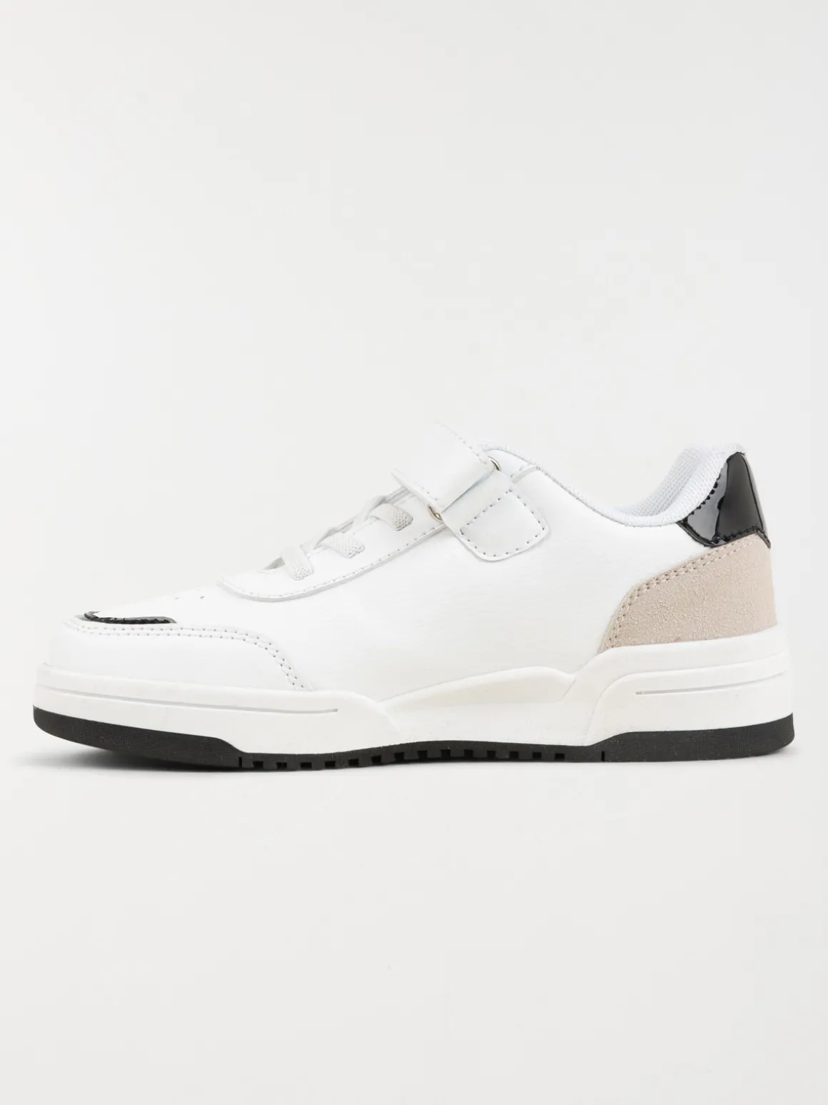Baskets blanches fille scratch (31-35)