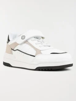 Baskets blanches fille scratch (31-35)