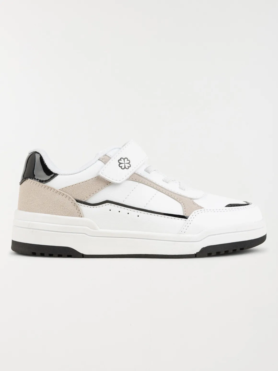 Baskets blanches fille scratch (31-35)