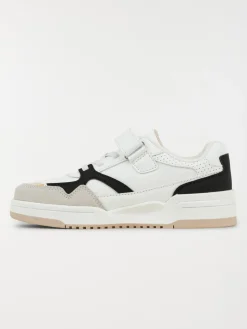 Baskets blanches fleurs fille (31-36)