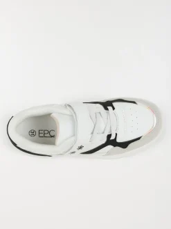 Baskets blanches fleurs fille (31-36)
