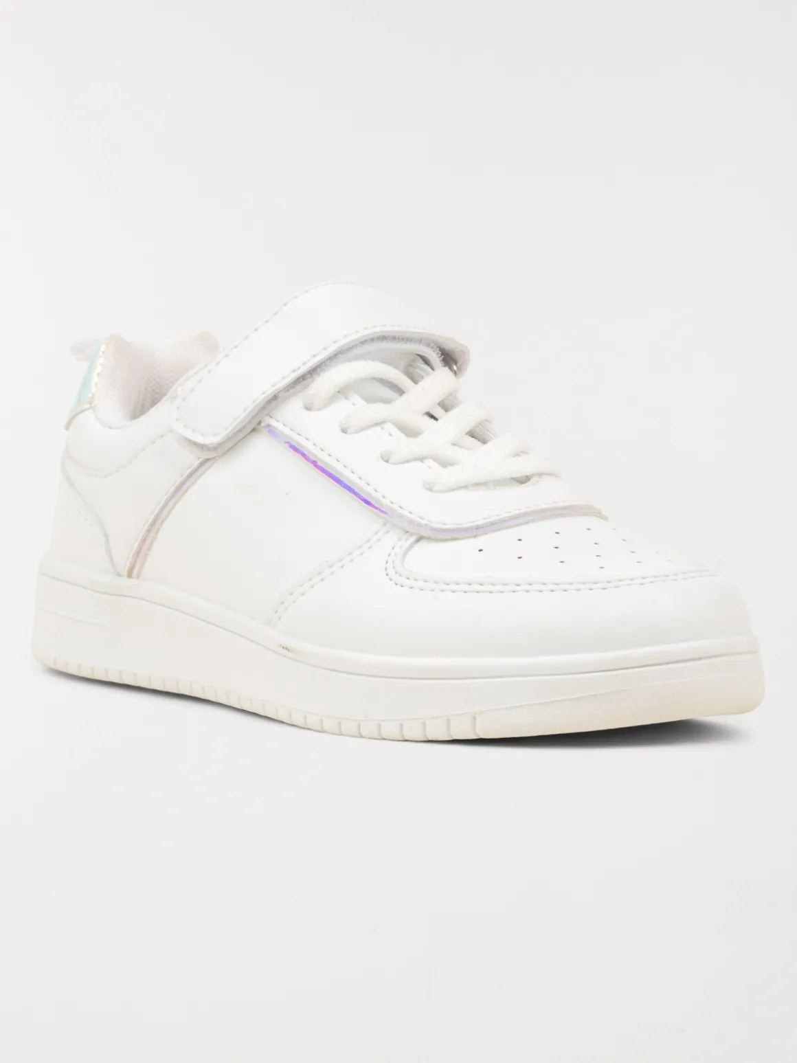 Baskets blanches scratch fille (31-37)
