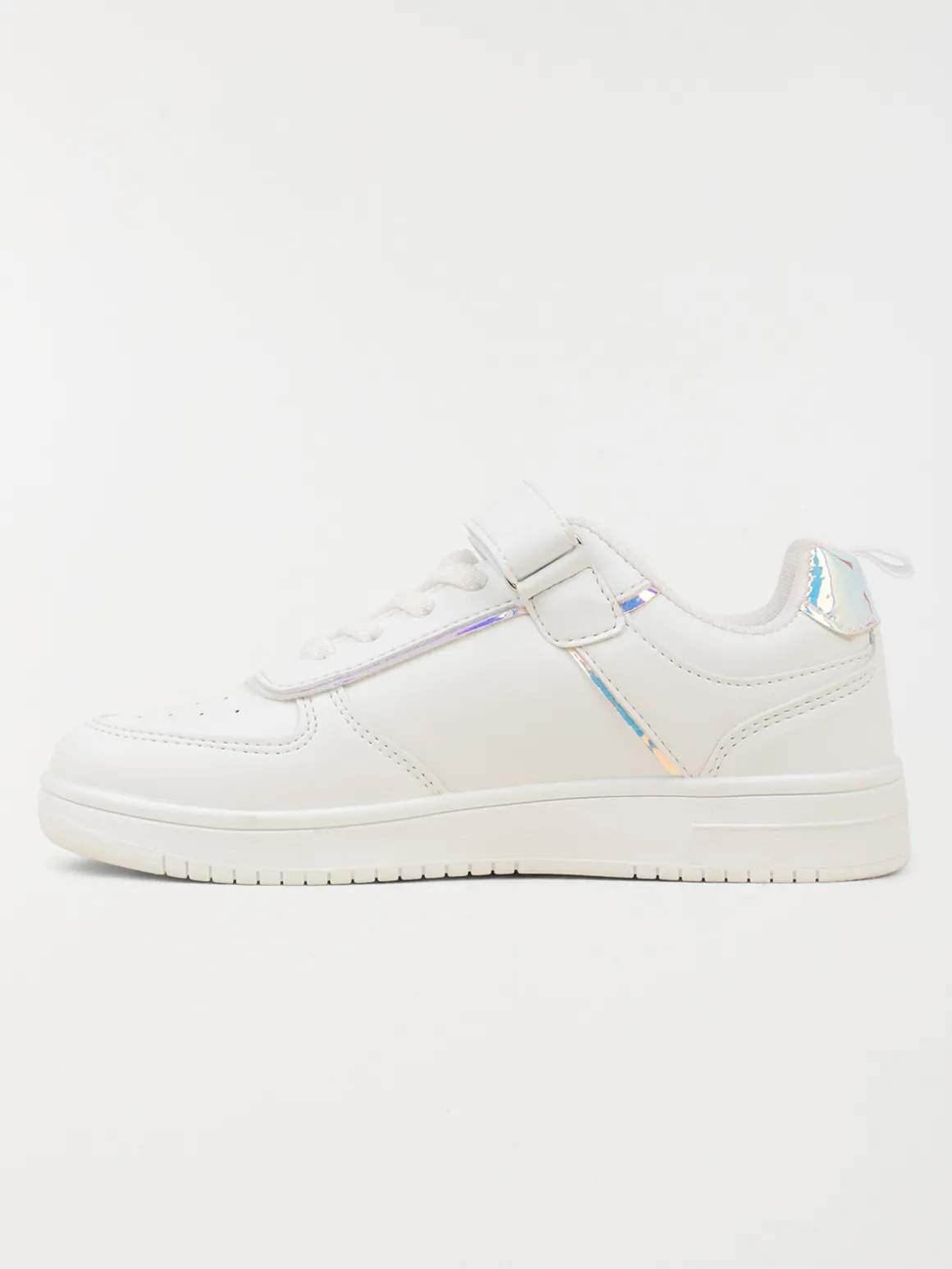 Baskets blanches scratch fille (31-37)
