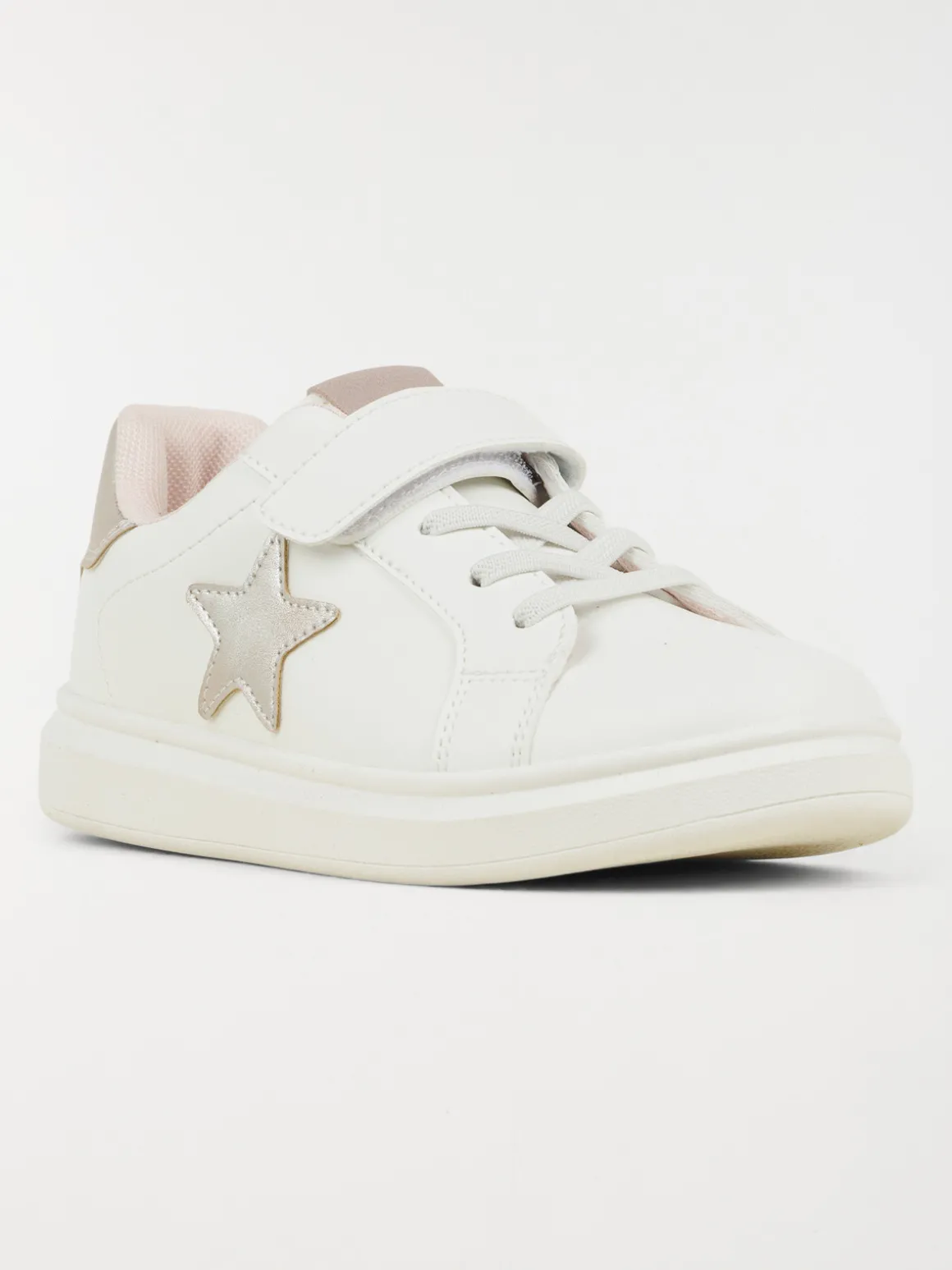Baskets blanches étoile fille (31-35)