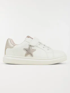 Baskets blanches étoile fille (31-35)
