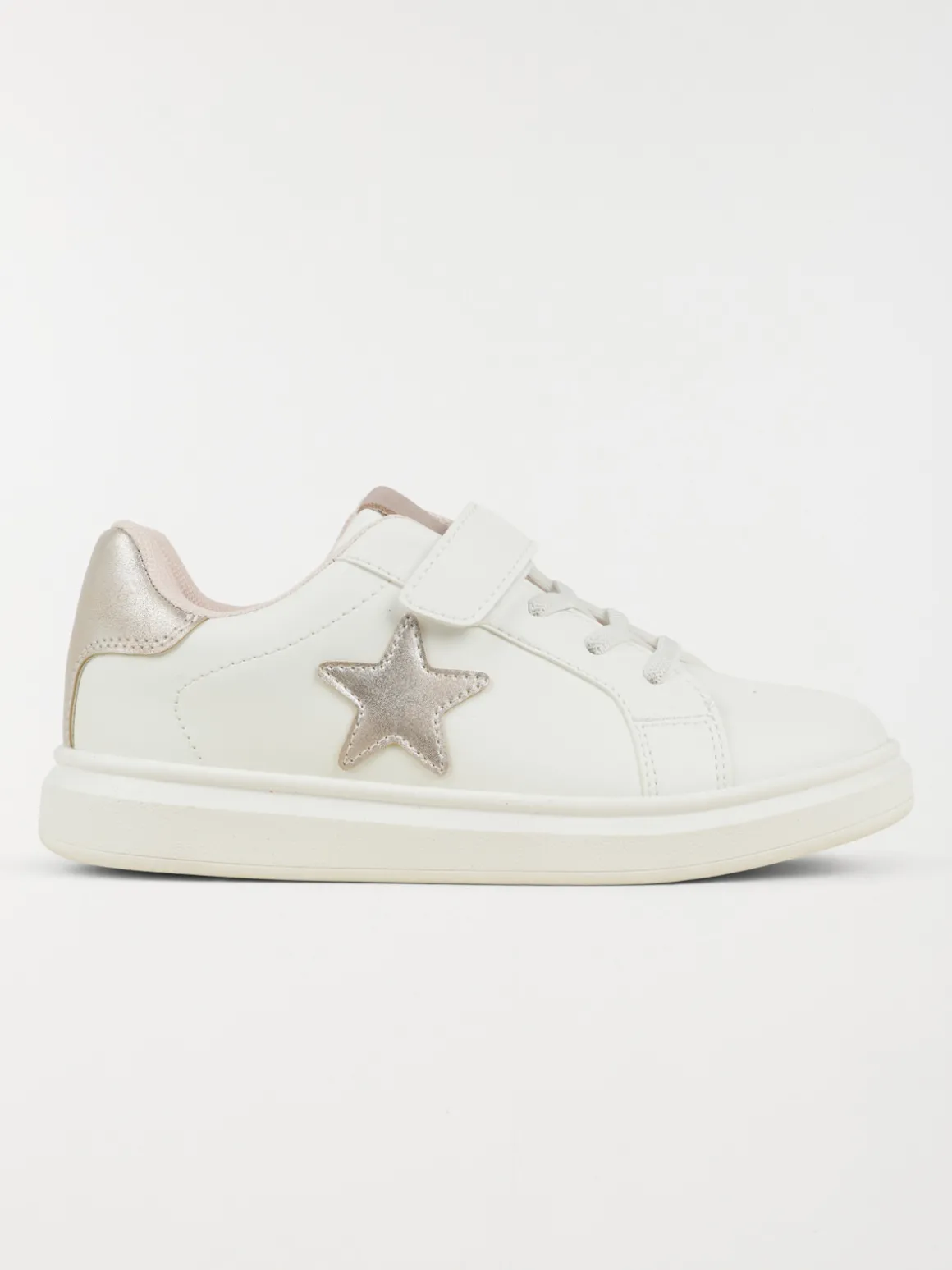 Baskets blanches étoile fille (31-35)