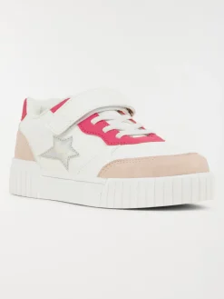 Baskets blanches étoile fille (31-36)