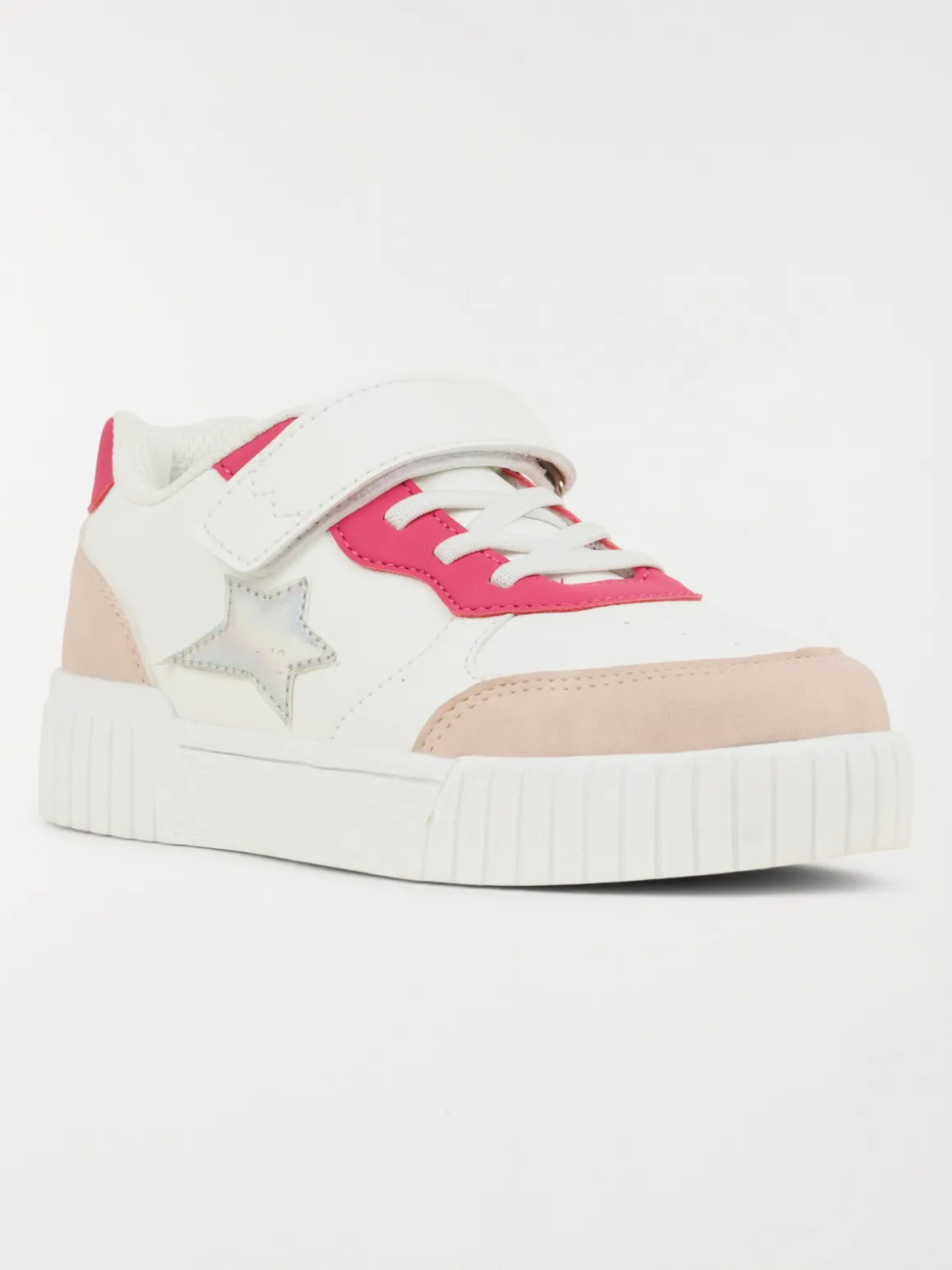 Baskets blanches étoile fille (31-36)
