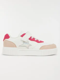 Baskets blanches étoile fille (31-36)