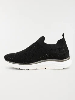 Baskets chaussettes strass femme (36-41)
