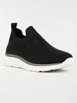 Baskets chaussettes strass femme (36-41)