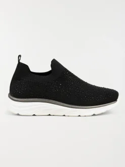 Baskets chaussettes strass femme (36-41)