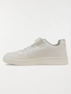 Baskets coloris blanc garçon (31-39)