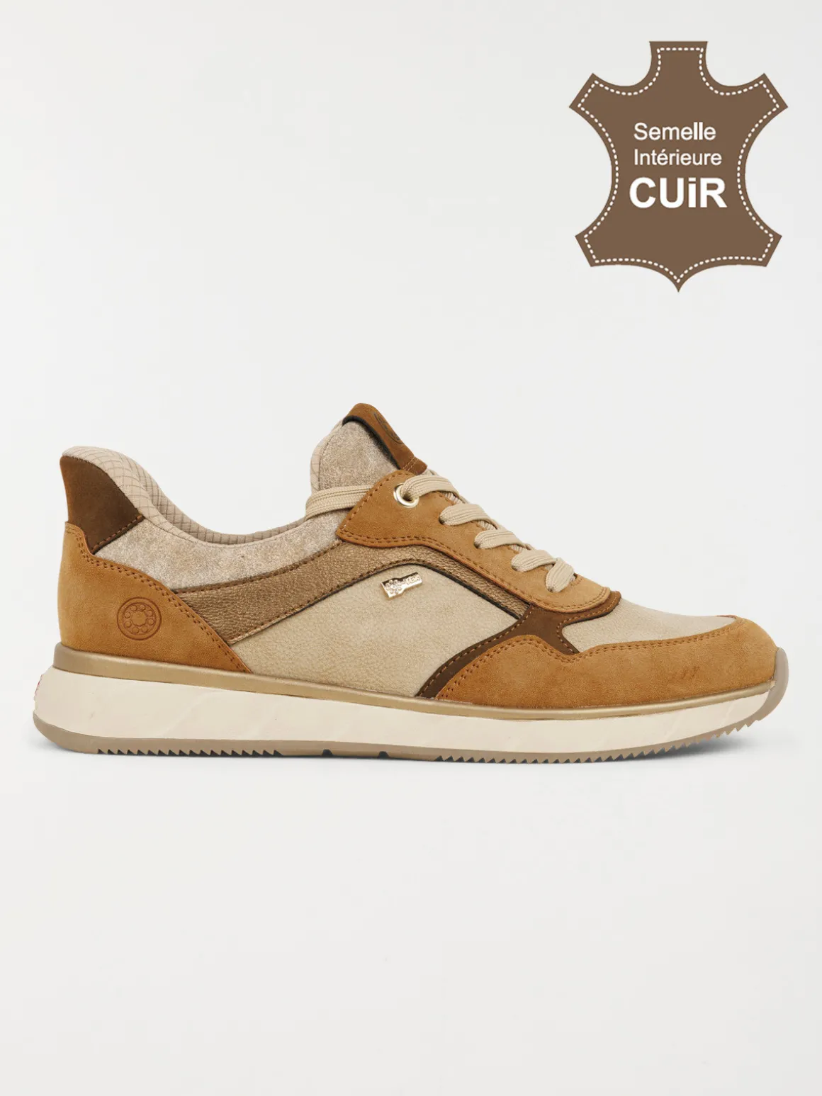 Baskets confort camel femme (36-41)