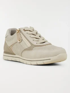 Baskets confort femme beige (36-41)