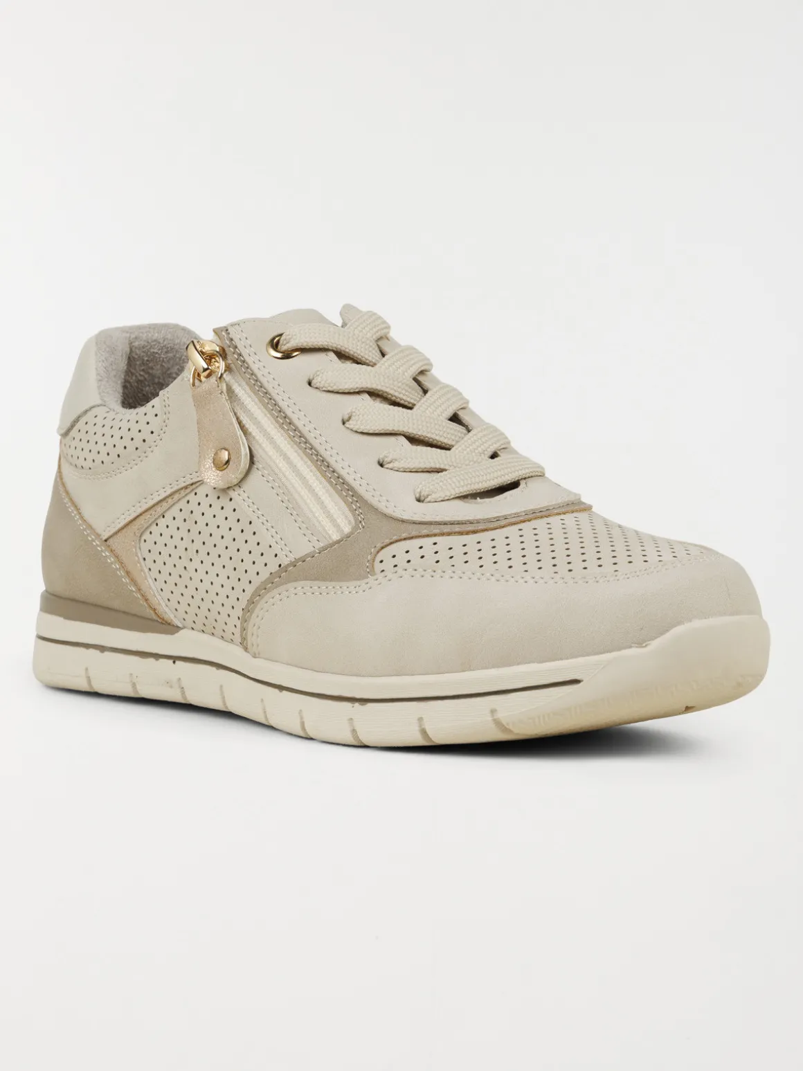 Baskets confort femme beige (36-41)