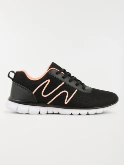 Baskets de sport femme noir (36-42)