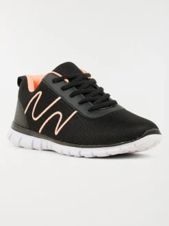 Baskets de sport femme noir (36-42)