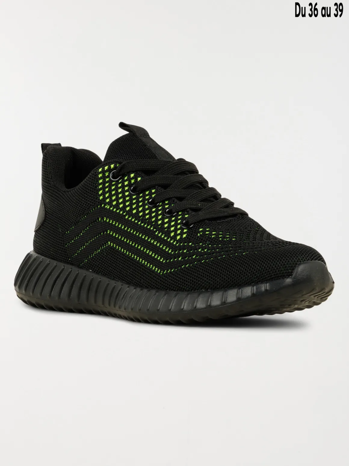 Baskets de sport noires garçon (31-39)
