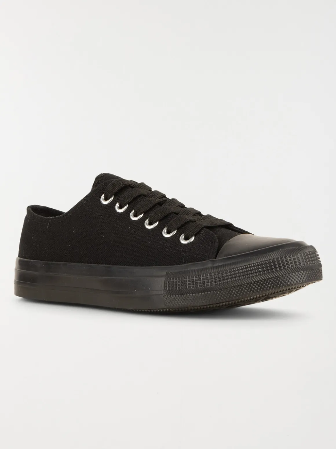 Baskets en toile noires femme (36-41)