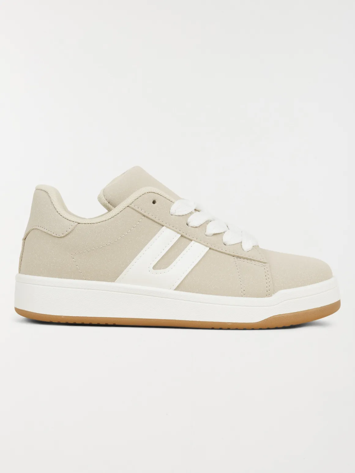 Baskets femme à lacet beige (36-41)