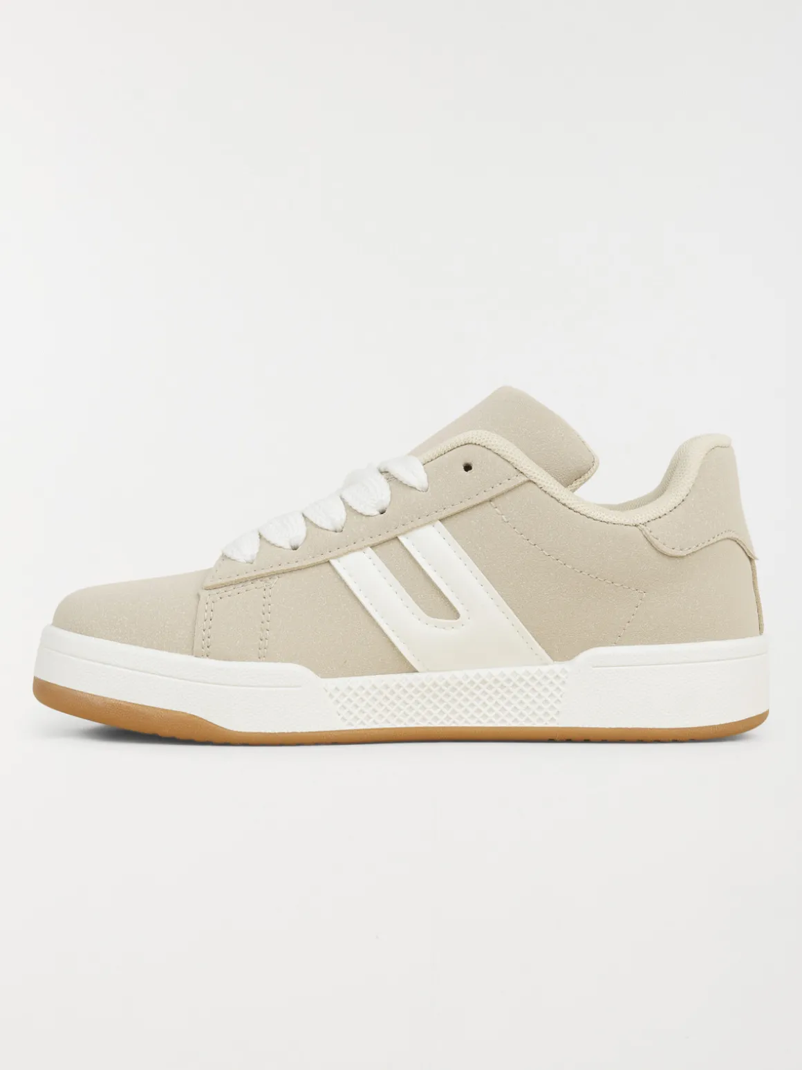Baskets femme à lacet beige (36-41)